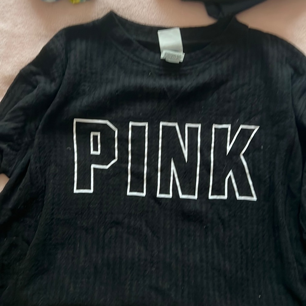 Pink waffle shirt
